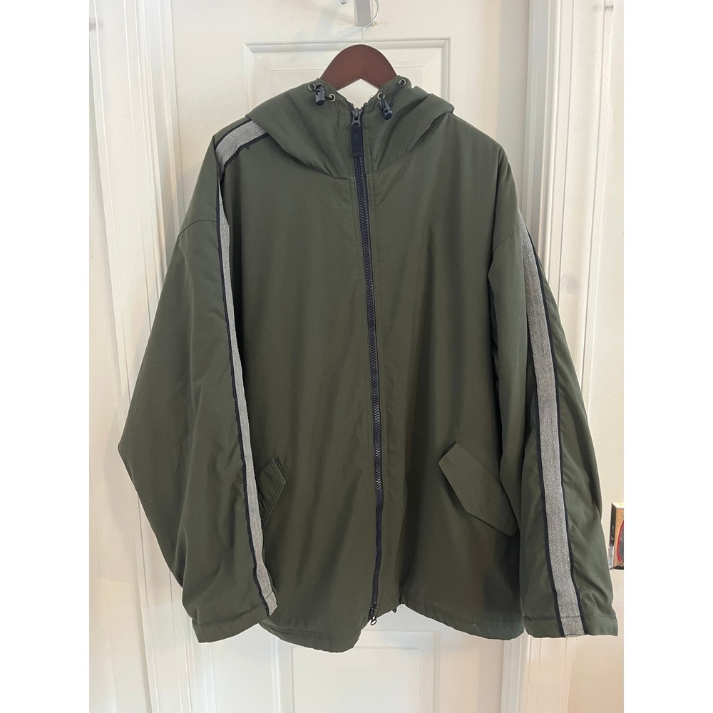 Vintage Gap Olive Green Hooded Fleece Lined Jacket